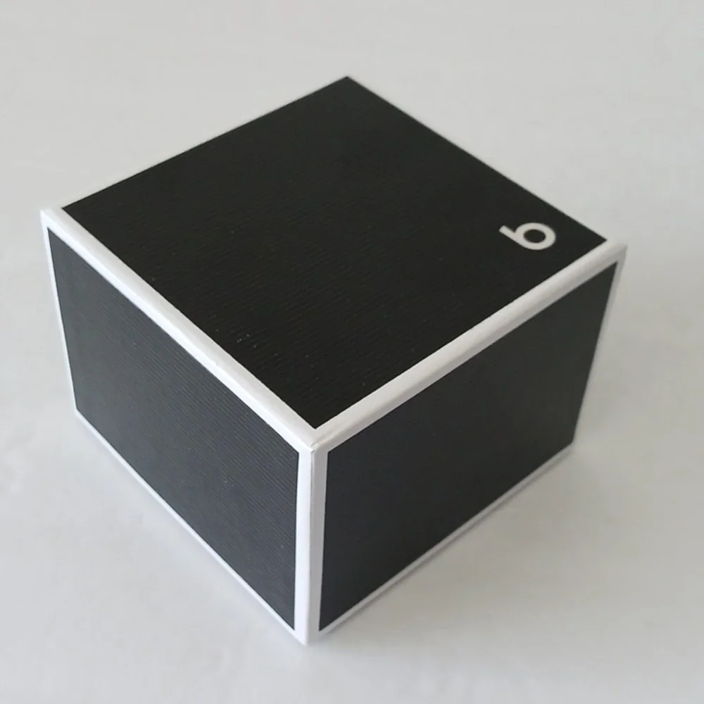 Jewelry Gift Box Bloomingdales Cardboard Black & White Square